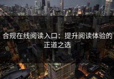 合规在线阅读入口：提升阅读体验的正道之选