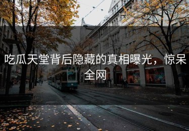 吃瓜天堂背后隐藏的真相曝光，惊呆全网