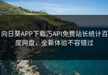 向日葵APP下载汅API免费站长统计百度网盘，全新体验不容错过