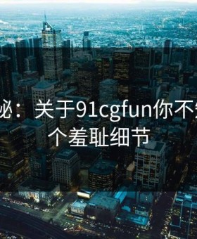 数字揭秘：关于91cgfun你不知道的5个羞耻细节